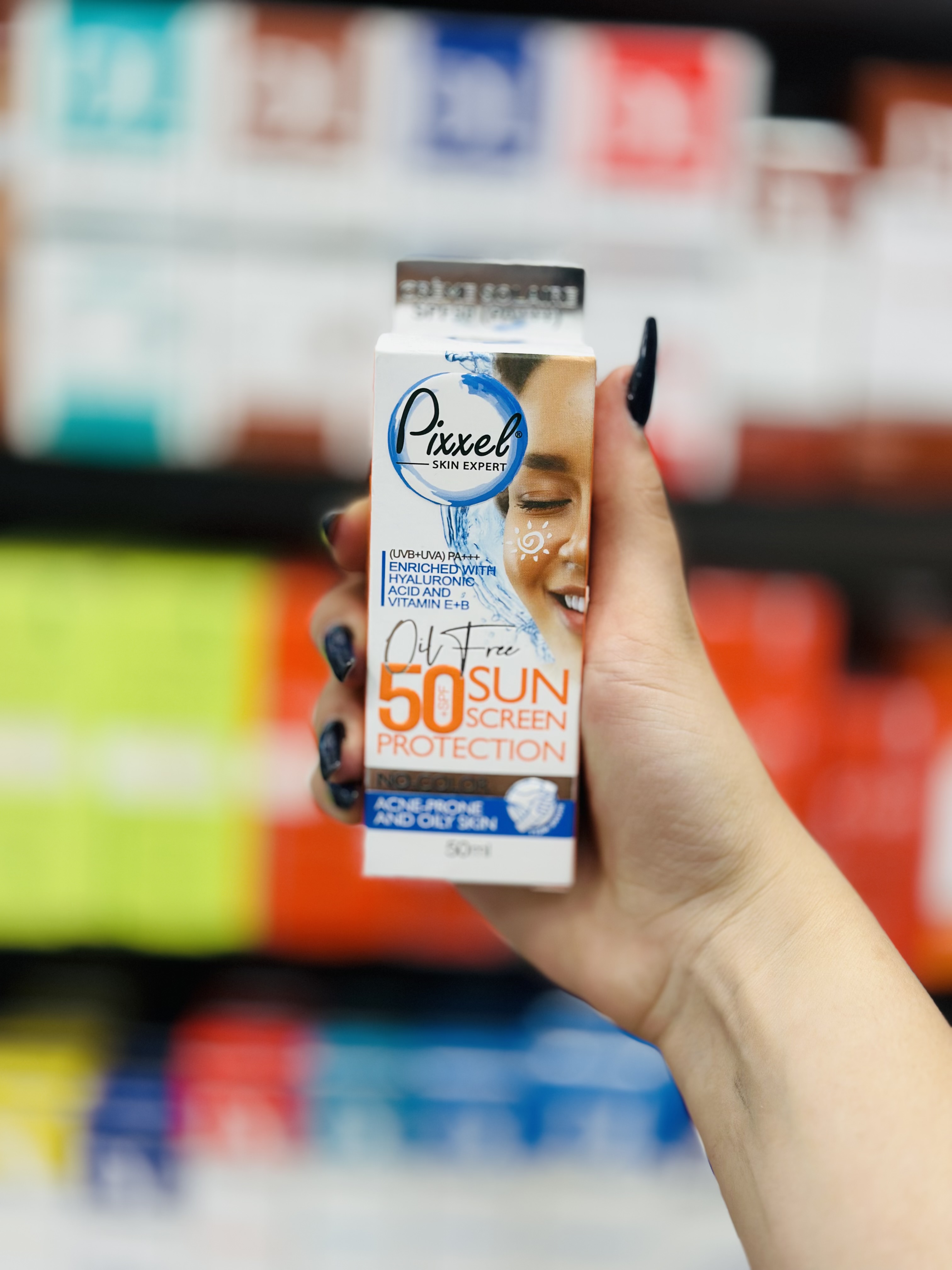 کرم ضد آفتاب پیکسل SPF50 پوست چرب (بی رنگ)