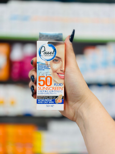 کرم ضد آفتاب پیکسل SPF50 پوست چرب (بژ طبیعی (2))