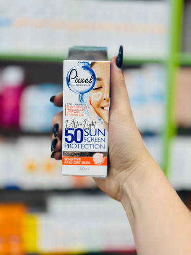 کرم ضد آفتاب پیکسل SPF50 پوست خشک (بی رنگ)