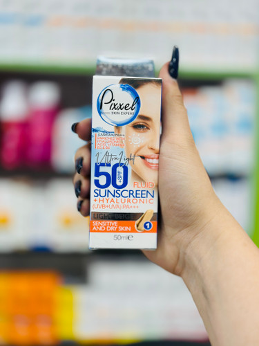 کرم ضد آفتاب پیکسل SPF50 پوست خشک (بژ روشن (1))