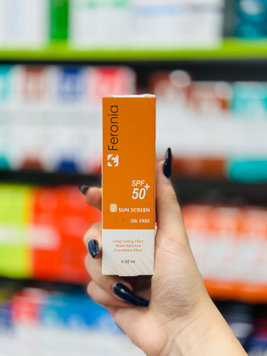 کرم ضد آفتاب فرونیا SPF50 فاقد چربی شماره ۱ بژ روشن