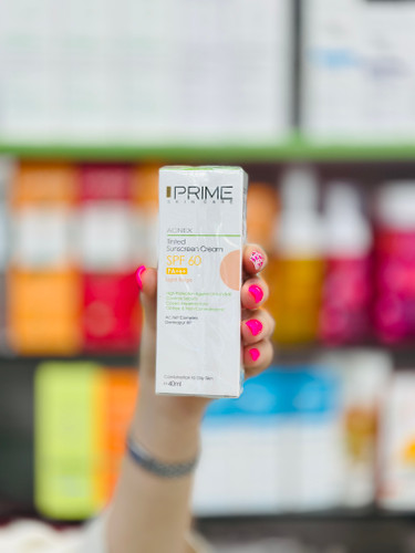 کرم ضد آفتاب رنگی SPF60 (بژ روشن) پرایم