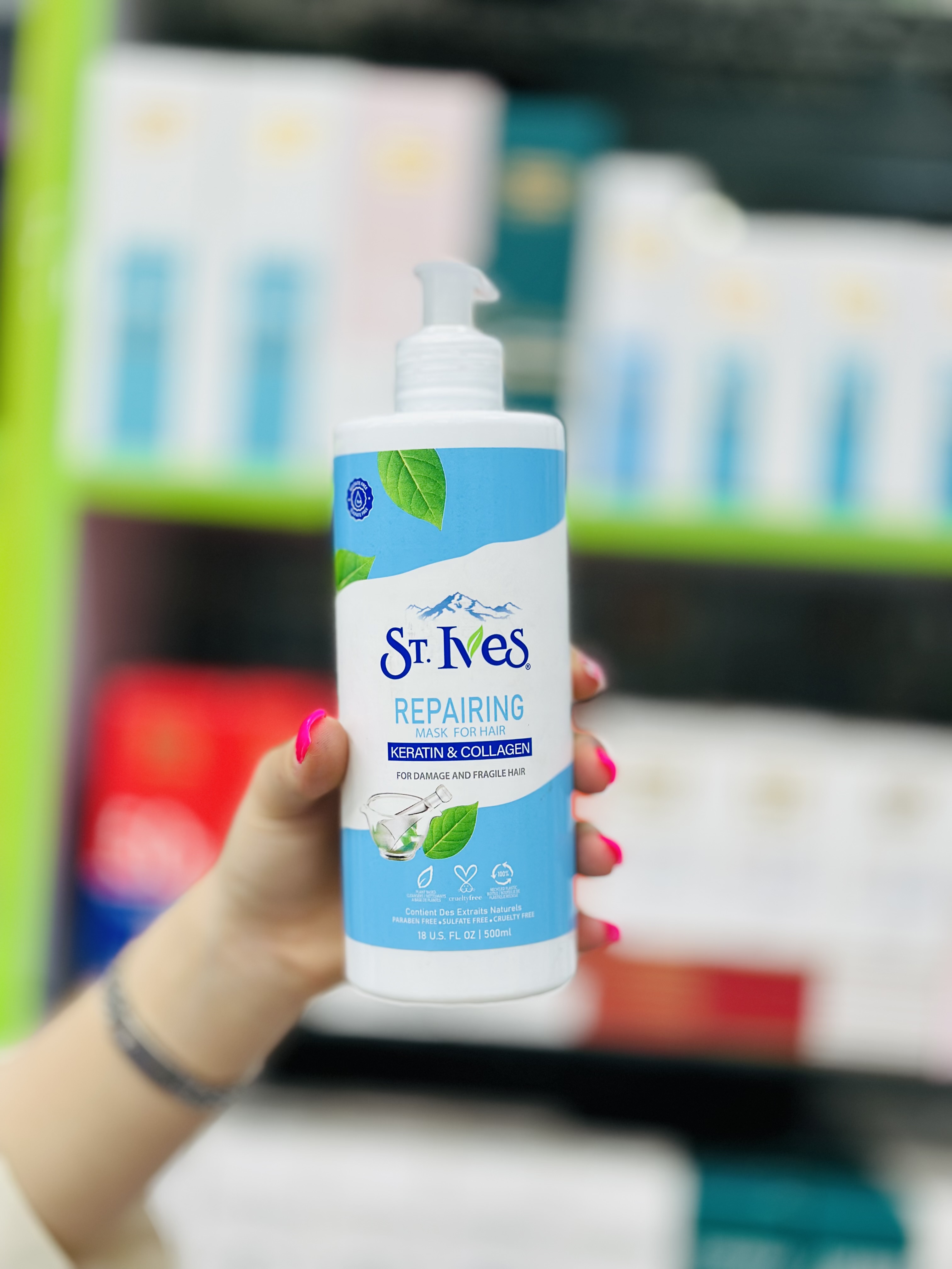 ماسک مو سینت ایوز مدل KERATIN COLLAGEN حجم ۵۰۰ میلی لیتر