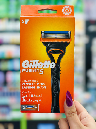 دسته ژیلت فیوژن Gillette Fusion همراه با دو یدک تیغ