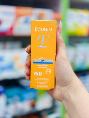 کرم ضد آفتاب اوی سان پوست خشک +SPF50 (بژ متوسط) اویدرم تاریخ انقضا ۱۴۰۵/۰۵