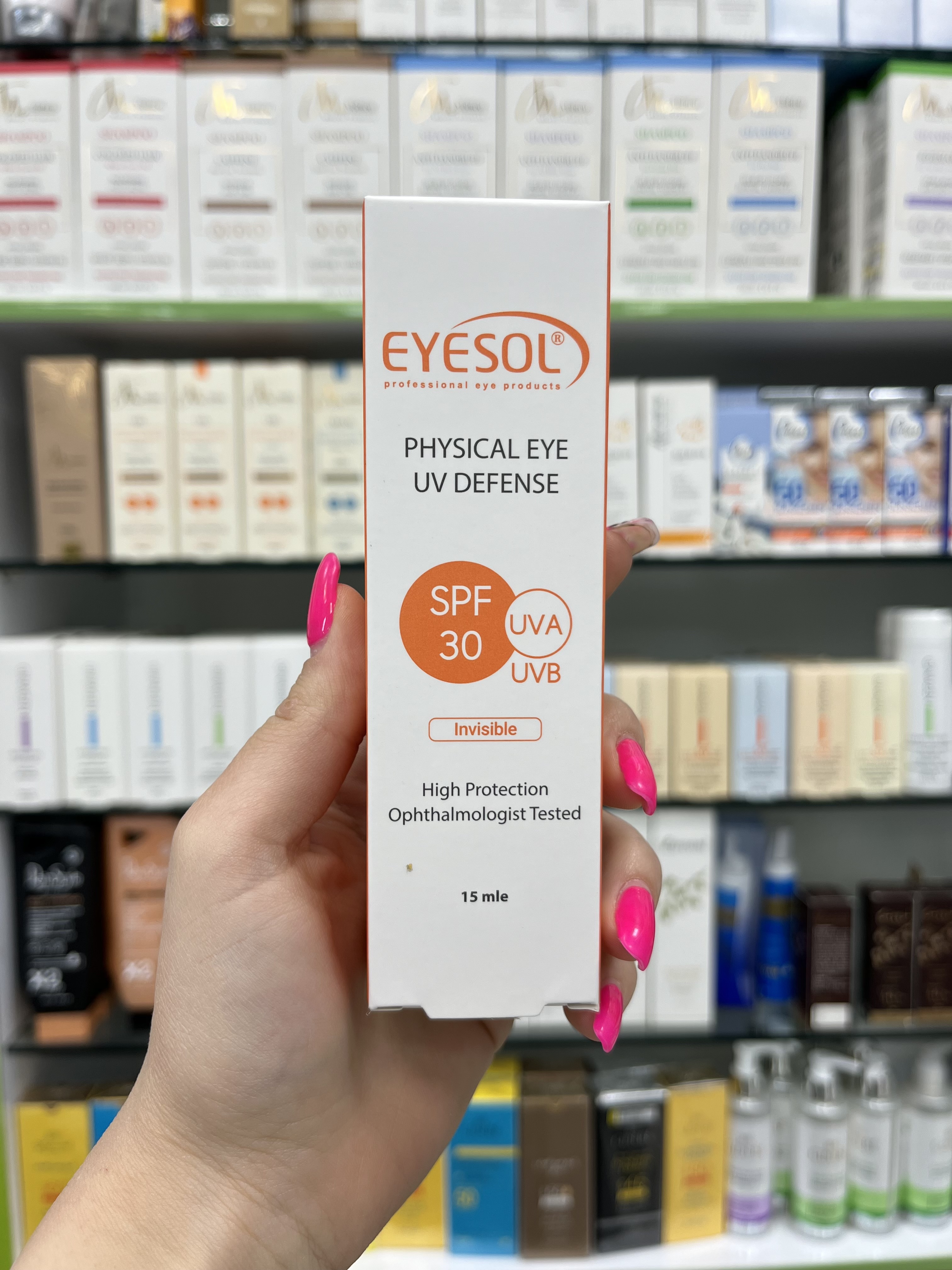 ضد آفتاب دور چشم SPF30 آیسول بی رنگ
