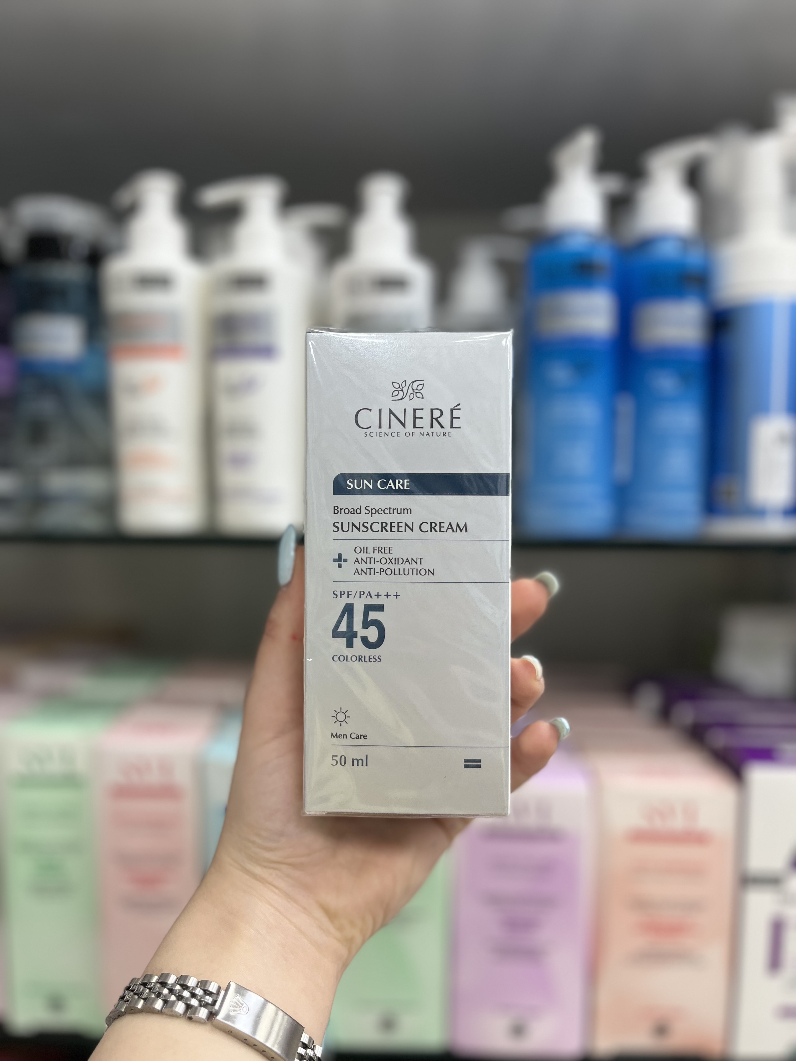 کرم ضد آفتاب مخصوص آقایان SPF45 سینره