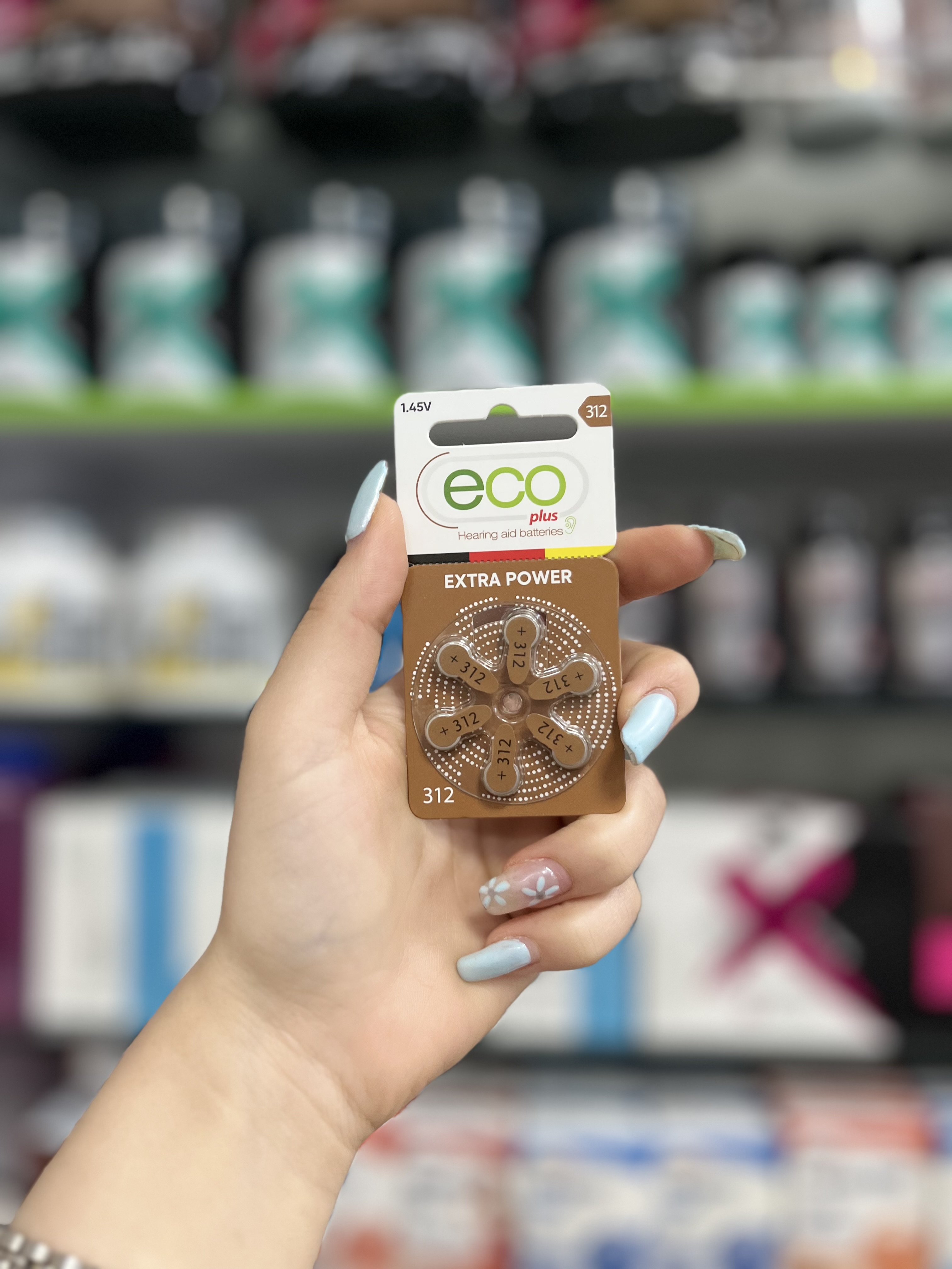 باتری سمعک اکو پلاس eco plus آلمانی کد 312