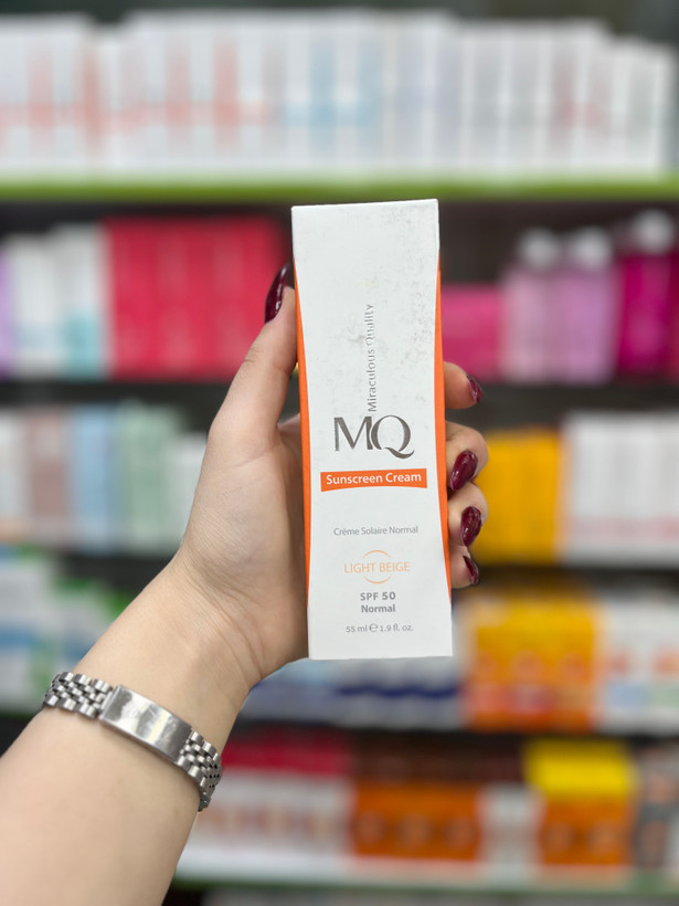 کرم ضد آفتاب نرمال SPF50 (بژ روشن 02) ام کیو