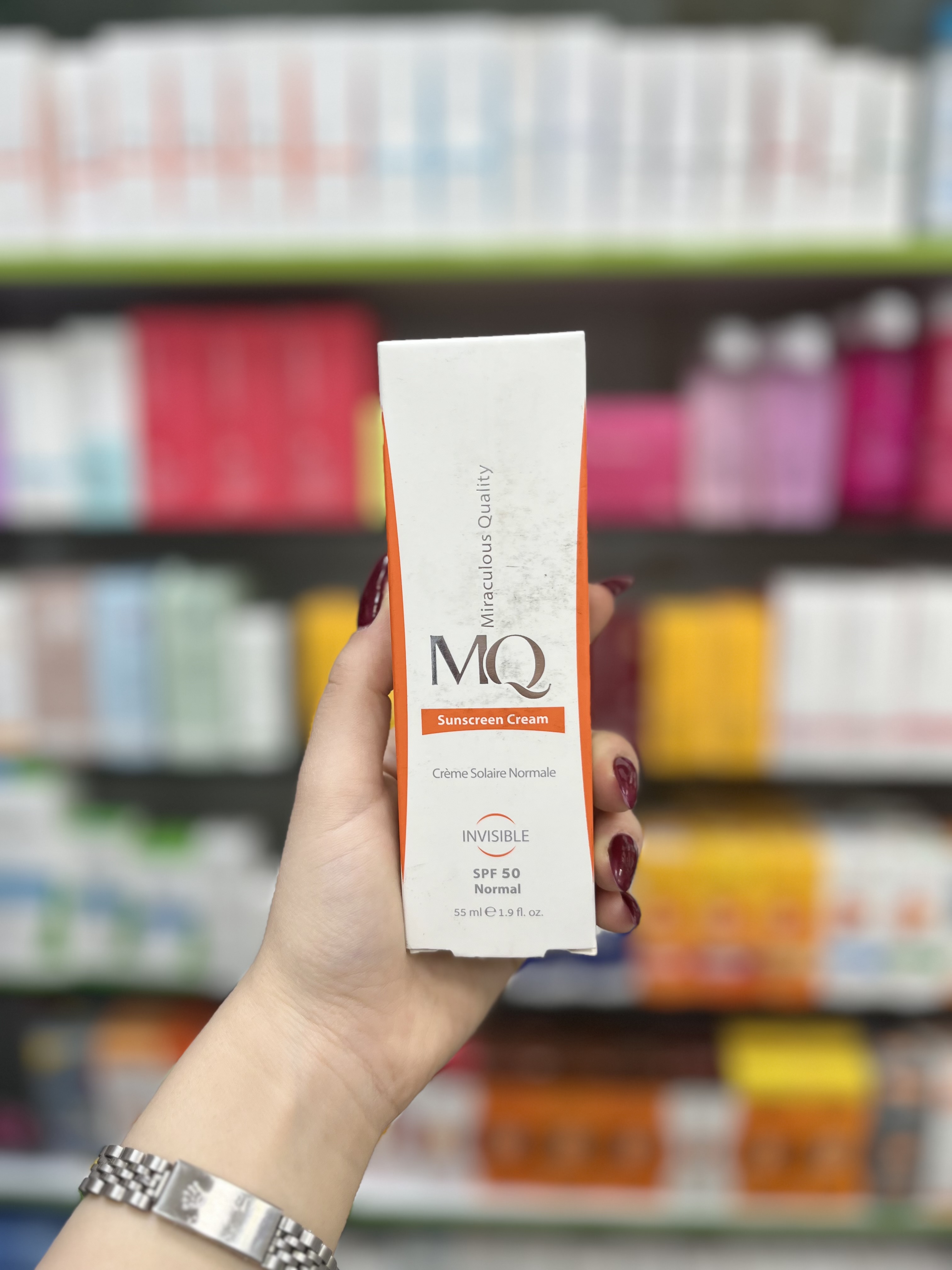 کرم ضد آفتاب نرمال SPF50 (بی رنگ) ام کیو