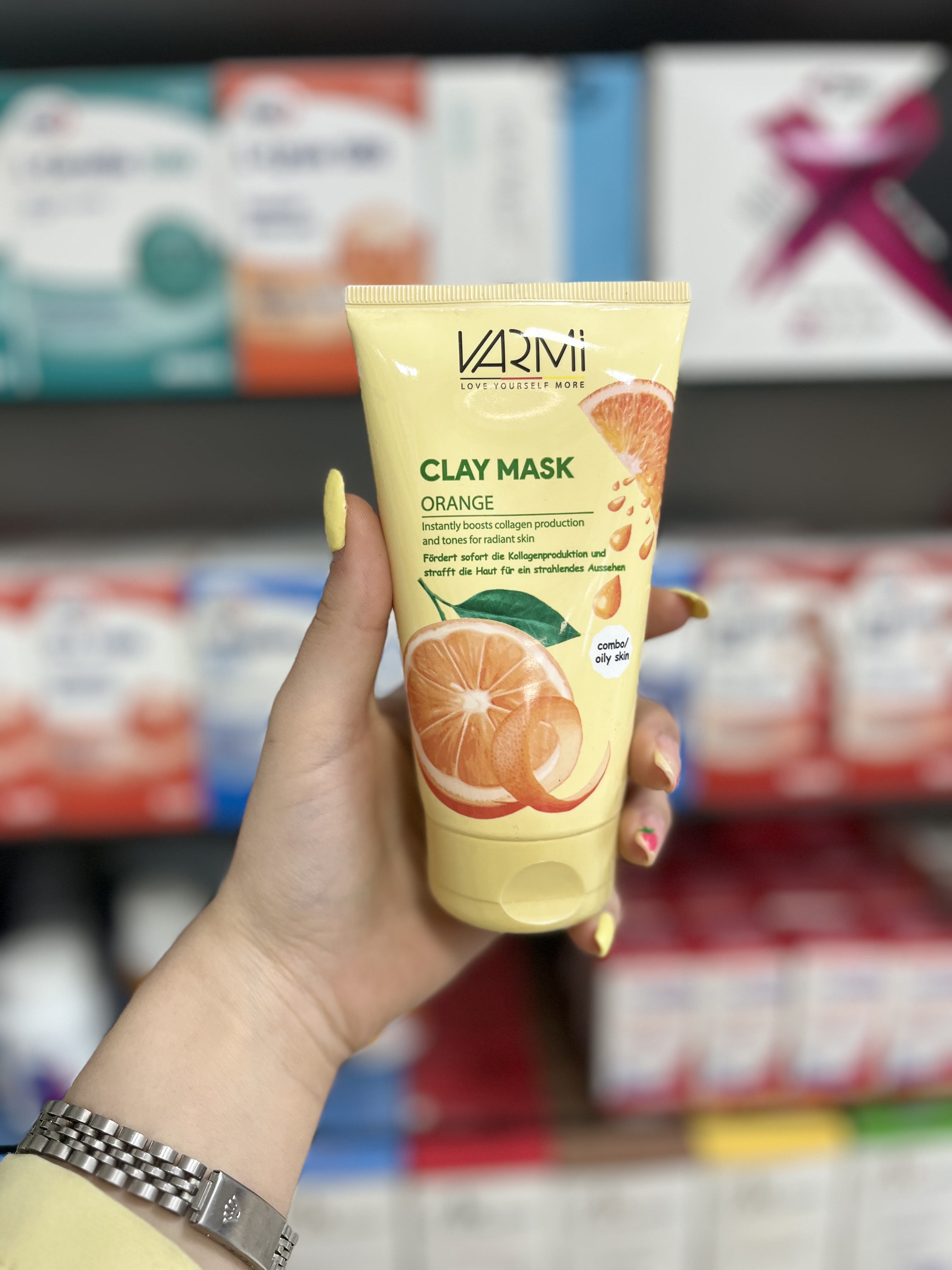 ماسک صورت خاک رسی پرتقال وارمی