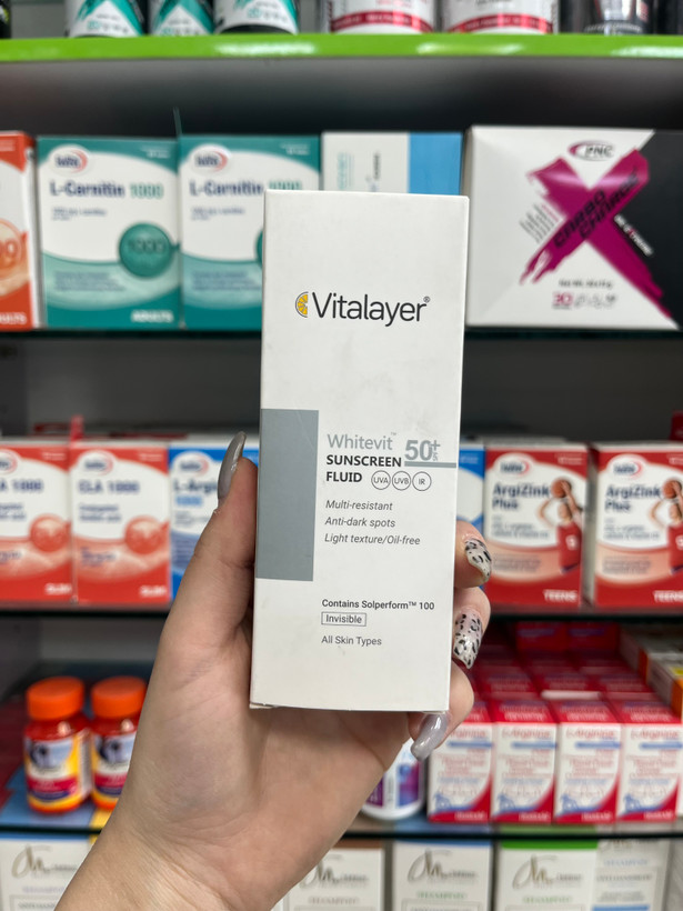 فلوئید ضد آفتاب ضد لک وایت ویت SPF50 (بی رنگ) ویتالیر